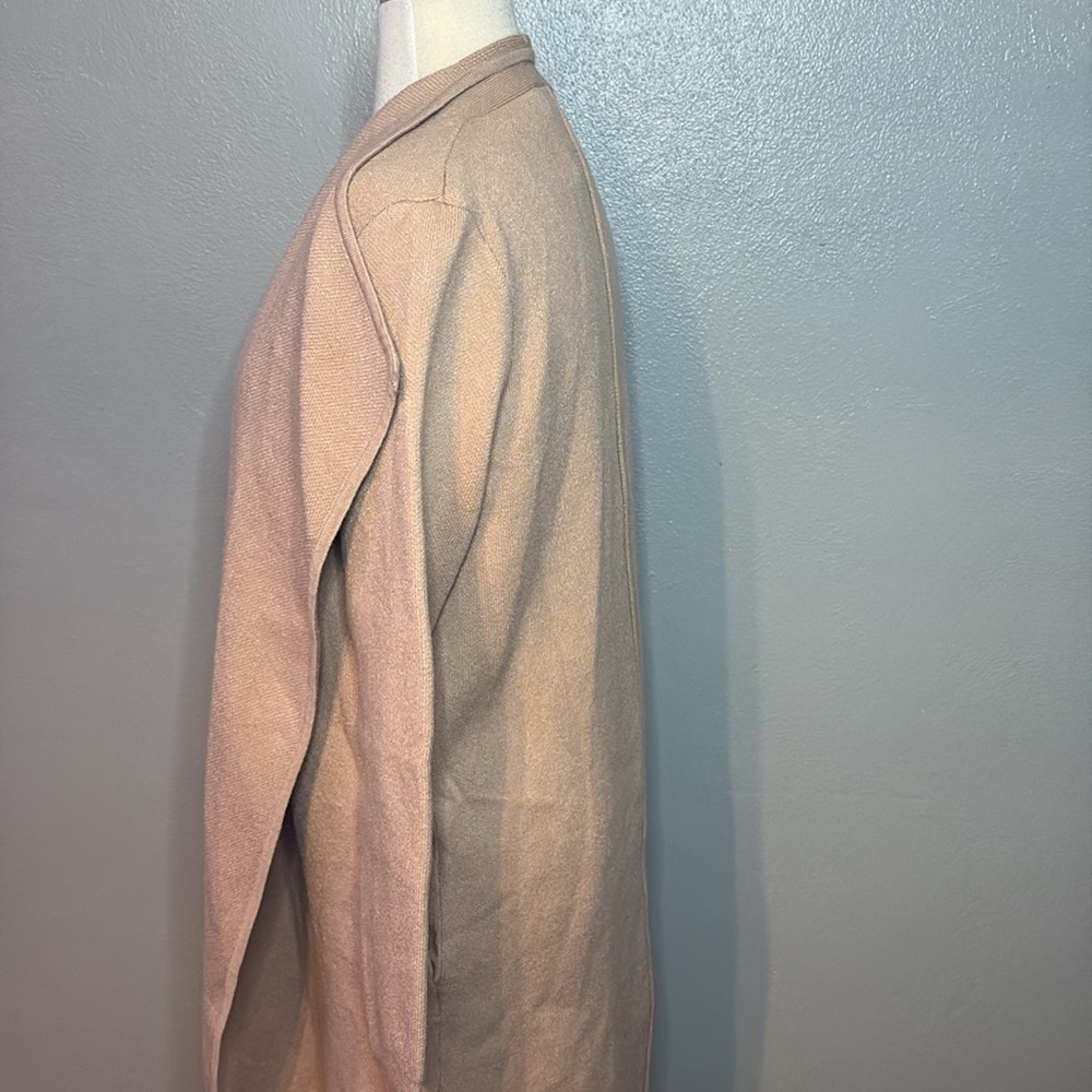 NWT Chicwish Open Front Cardigan Pockets Wide Collar Camel Tan Small - Picture 5 of 12